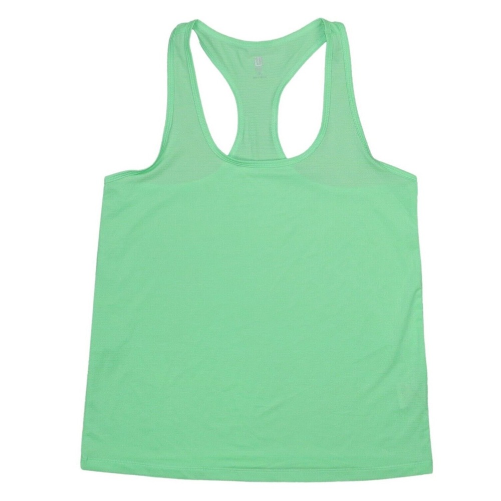 ID Ideology Tank Top Womens L Textured Racerback Green Ash Excellent